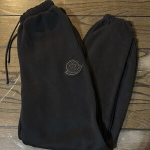 Black MONCLER fleece Sweats Men Size M